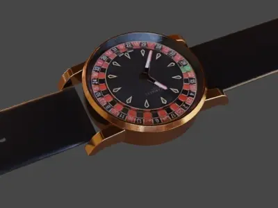 Jacob and Co Casino Tourbillion Watch Luxury Low-poly 3D model