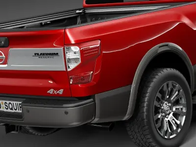 Nissan Titan 2017 3D model purchase