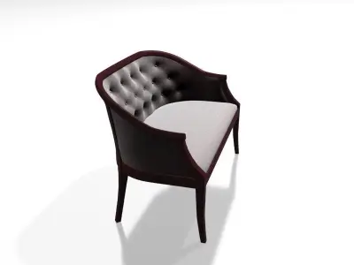 Wooden Sofa 014 3D model