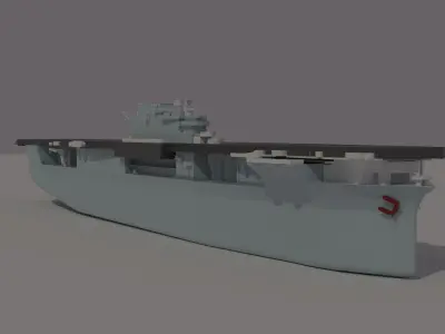 Warship 3D print model