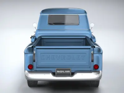 Apache Stepside Pickup 1958 3D model