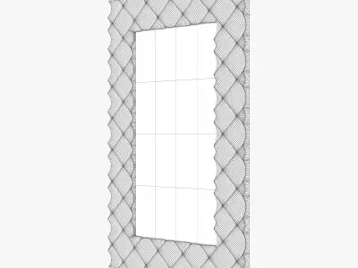 Howard Elliott collection krystal bright silver mirror 3D model