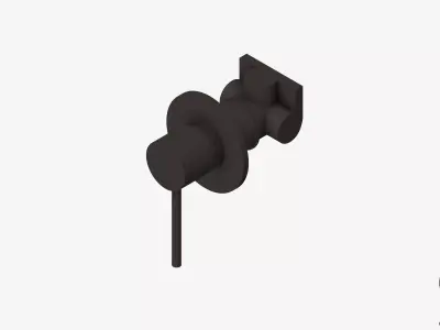 Wall Mixer Tap - Luxury - Sleek Low-poly 3D model