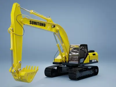 Model3D excavator Sumitomo SH210 3D model