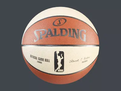 WNBA Spalding Basketball PBR 3D model