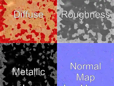 Coronavirus Model with Detailed Spike Proteins Low-poly 3D model