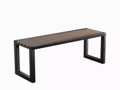Outdoor Bench V 01 Pack 3D Model Collection