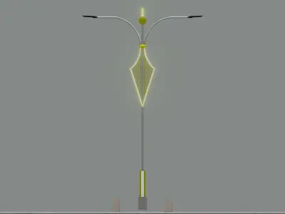 Decorative Lighting Pole Type-5 3D model