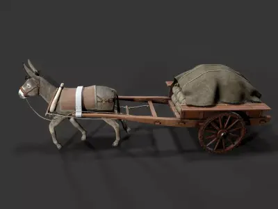 donkey Car Low-poly 3D model