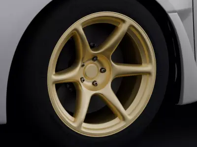 Kansei Tandem Aftermarket Wheel Low-poly 3D model