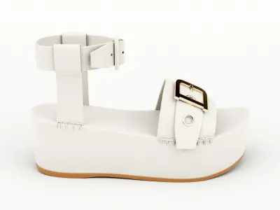 Wedge Sandal 3D model
