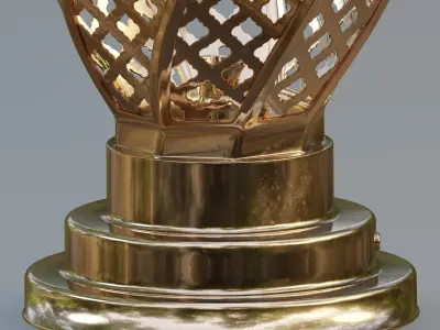 Moroccan Twisted Table Lamp 3D model