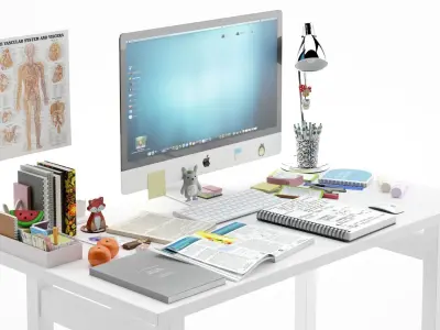 Desk Decoration 3D model