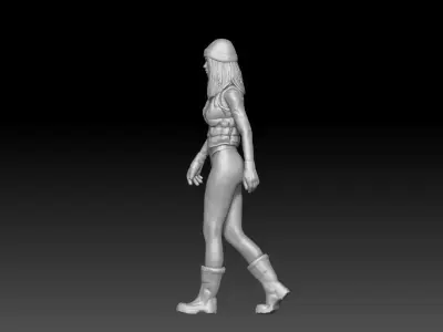 winter girl 2 3D print model