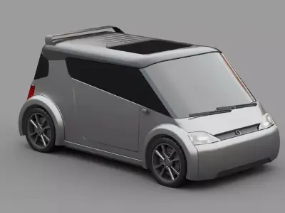 Electric city car  3D model