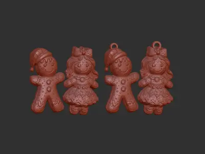 christmas cookie decor  3D print model purchase