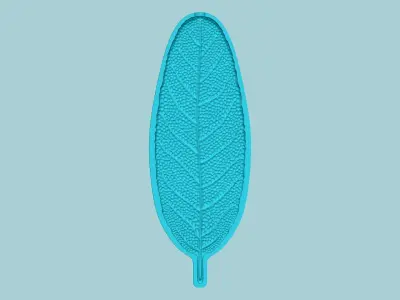Sage Leaf Mold - Artificial Herb Molding Tool 3D print model