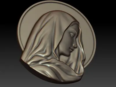 Virgin Mary 9 3D print model