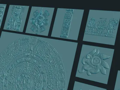 AZTEC ALPHA PACK 3D model