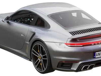 Porsche 911 Turbo S 2021 3D model by zifir3d