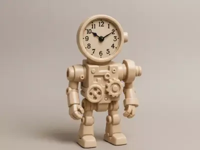 Clockwork Robot Sculpture 3D print model