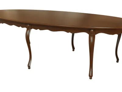 Classic wood table 3000 3D model