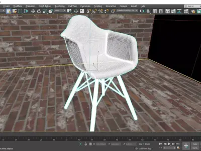 how-is-it-modeled eames chair 3D model