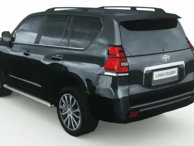 Toyota Land Cruiser Prado 2018 Low-poly 3D model