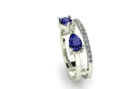 gold ring 3D model buy