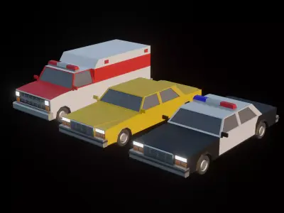Car Low Poly 3D model