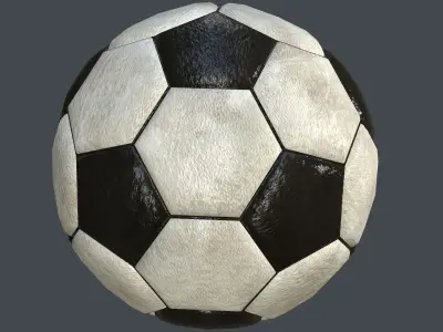 High Poly Soccer Ball 3D model