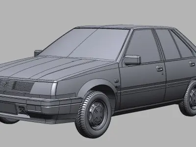 Mitsubishi Lancer C12 1988 3D model