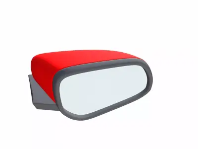 RT Side mirror Low-poly 3D model