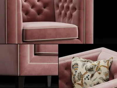 Living room set Pinkslip 3D Model Pack