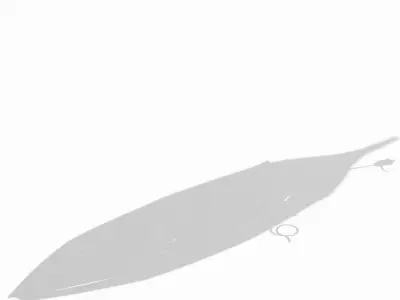 Game Beach Stranding Boat 06 3D model