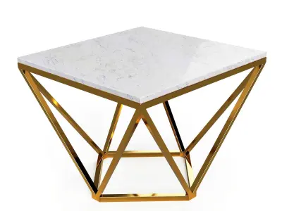 Geometric coffee table 3D model