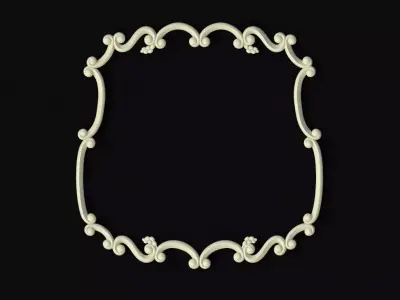Central decor ornament for furniture 3D model 305