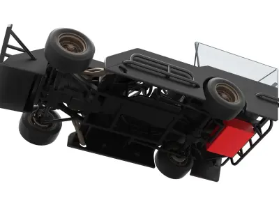 Outlaw Figure 8 Modified stock car Scale 1 to 25 3D print model