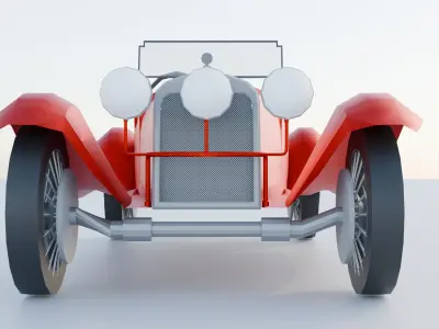 1932 Alfa Romeo 6C 1750 Free 3D model