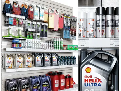 Car accessories 3D model