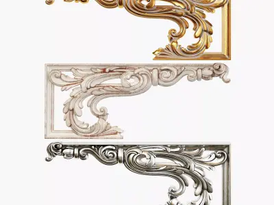 Classic corbel 02 3D model