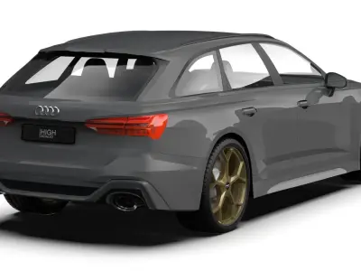 Audi RS6 Avant performance 2023 3D model