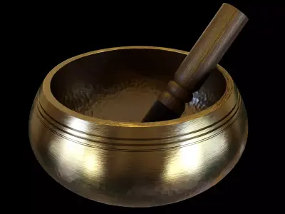 Tibetan Singing Bowl 3D model