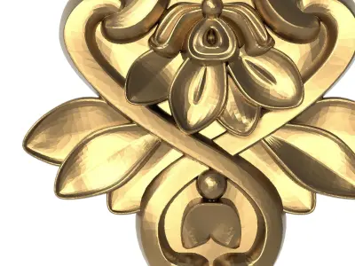  decorative pattern ready for 3D printing 3D model 123