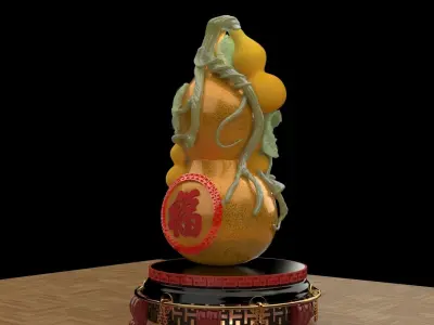 Chinese  gourd  3D model