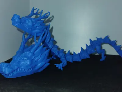 Majestic Eastern Dragon  Articulated Flexi Free 3D print model