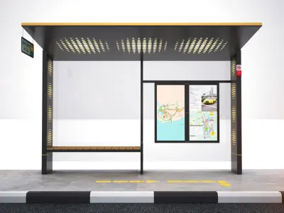 TAXI SHELTER Free 3D model