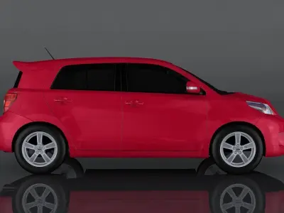 Scion xD Low-poly 3D model