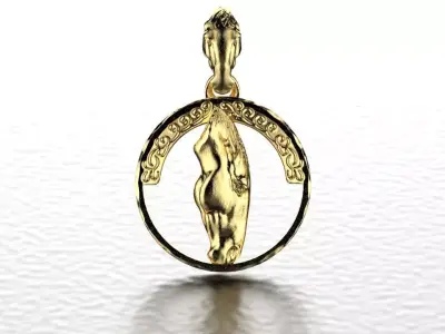 Horse Pendant 3d model for 3d printing  3D print model