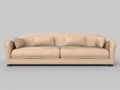 Realistic sofa 3D model